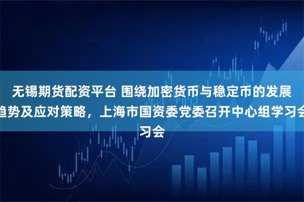 无锡期货配资平台 围绕加密货币与稳定币的发展趋势及应对策略，上海市国资委党委召开中心组学习会